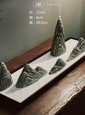 新款泥巷新禅中式入假口摆件书景房软摆件陶瓷山石干观