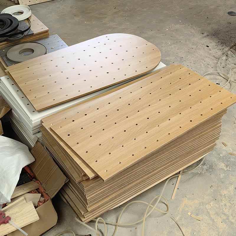 Solid wood hole board custom storage rack wall storage rack entrance decorative hanging rack partition display rack storage rack