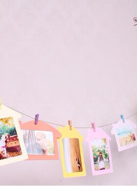 5-inch 10-piece house-shaped Korean hanging paper photo fram