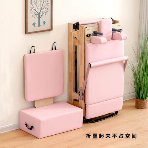 普拉提核心床家用可折叠瑜伽馆健身房商用器材木pilates reformer - 图0