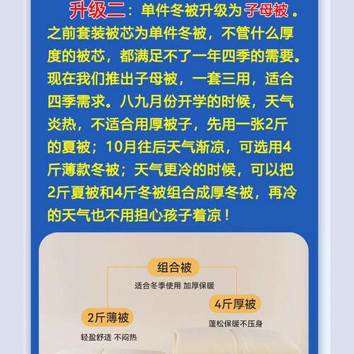 开学季学生宿舍全棉多件套初中生纯棉三件套单人被褥子枕头六件套 - 图1
