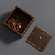 Famous Xiangfei bamboo jewelry box embroidery box side plum storage box Japanese bamboo bamboo box old bead collection box
