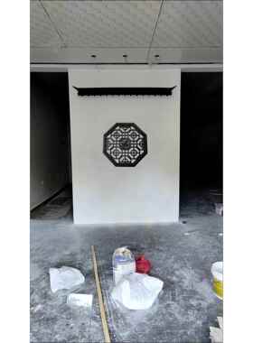 仿古立体屋檐瓦新中式PP马头墙装饰瓦徽派墙面壁挂挂饰餐厅古典瓦