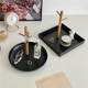 Nordic porch round storage tray desktop key jewelry rack storage tray living room coffee table storage box