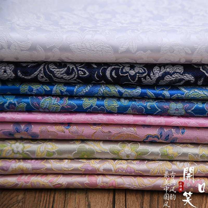 90尼龙中国风开口笑织锦缎唐装汉服包装童装缎面布料旗袍服装面料,淘宝优惠券,粉丝福利购,淘宝优惠卷