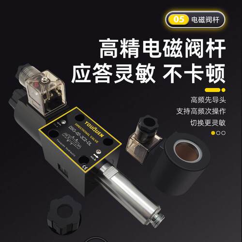 YOUQUEN油昆液压电磁阀DSG-02-2B2-DL 3C2 3C3 3C4 3C60换向阀2D2 - 图3