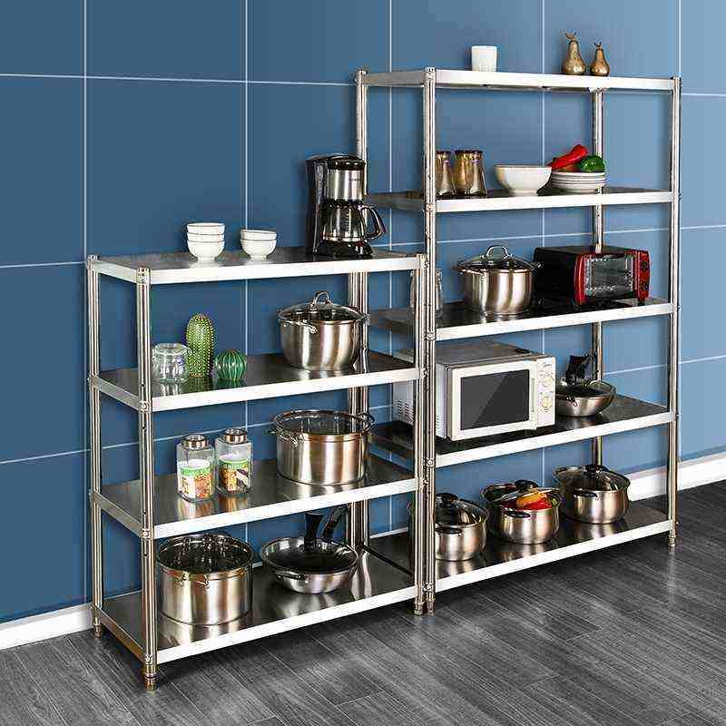 恒润不锈钢架置物架不锈钢4层烤箱架子四层不绣钢厨房5多层落地式,淘宝优惠券,粉丝福利购,淘宝优惠卷