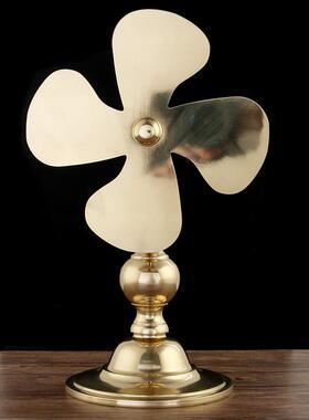 纯铜风车风水法器干坤招财小铜叶风水轮2025年客厅吉祥物家居摆设