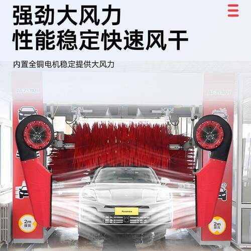 智能洗车离心鼓风机5.5KW强力无接触往复隧道式加油站侧风吹风机 - 图2