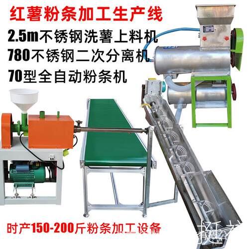 红薯粉条机薯类渣浆淀粉分离土豆莲藕去泥清洗机粉条加工生产 - 图0