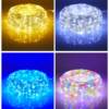 Outdoor waterproof gypsophila LED small colorful lights flashing light string solar leather string lights courtyard camping decorative tree lights