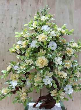 高档天然玉石68朵牡丹花树大型盆景会所店摆件家客居酒装厅饰品工