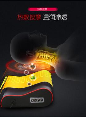 新款直销车载家居两用揉捏按摩枕颈椎按摩器腰肩部背部多功能电动