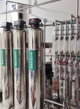 0.5吨1吨全不锈钢纯水机工业纯水系统集成加药装置阻垢杀菌抛光