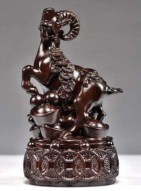 乌木实木十二生肖饰品全套木雕，鼠，牛，虎，兔，龙，蛇，马，羊