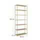 Modern wrought iron bookshelf multi-layer storage bookshelf office wall floor display rack shelf light luxury display