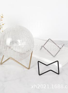 水晶球底座托架圆球形摆件支架金属铁展示架矿物晶体矿石收纳架子