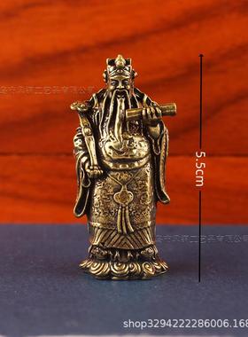 黄铜做旧福禄寿三仙摆件福星禄星寿星神像家居摆件纯铜工艺品