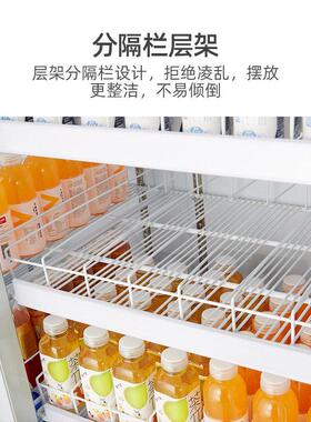 冰力鲜冷柜厂家直销促销款两门饮料展示柜商场小卖部士多饮料冰箱