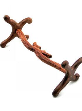 实木如意架工艺品托架酸枝木象牙烟斗架 摆件托架子木质底座