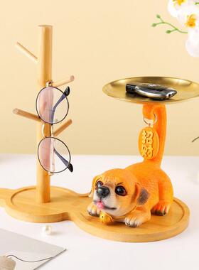 狗挂钥匙储物托盘装饰品客厅入口现代无障碍豪华装饰入口鞋柜放置