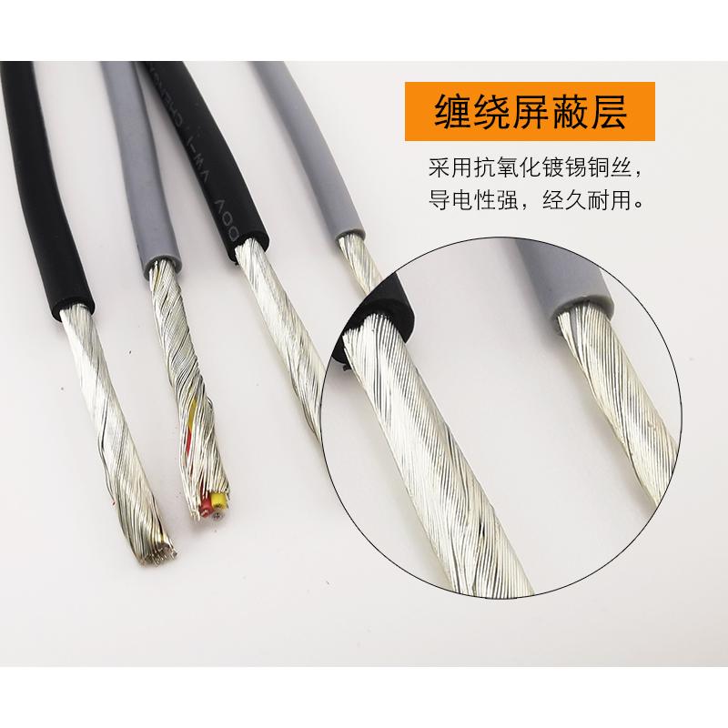 UL2547-28 26 24AWG多芯屏蔽线信号音频音响线 数据线 镀锡铜缠绕 - 图1