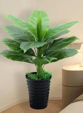 仿真植物当头鸿运客厅摆件落地假花摆设小红掌盆栽装饰仿真花盆景