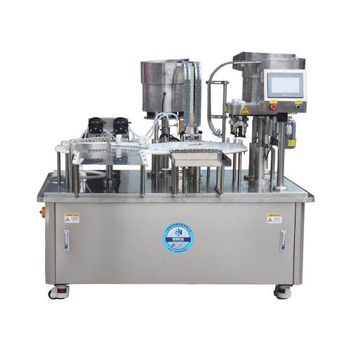 SXLP-2型双头西林瓶液体灌装加塞轧盖机全自动小剂量液体灌装机 - 图3