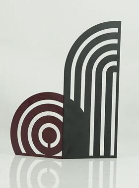 现代视简约金属屏风件客厅电柜样板房书房酒店家居摆装饰046软品