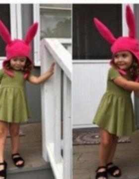 Halloween Bunny Ears Hat Adult Kids Cosplay