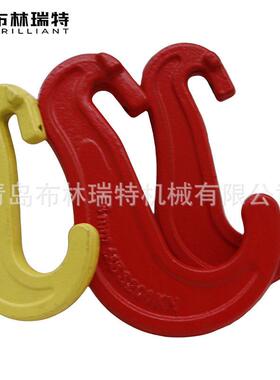生产吊环钢板起重吊具油桶钩链条羊角弯钩管状吊钩板钩环扣价格优