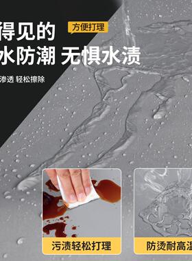 灰色贴纸墙纸自粘防水防潮墙壁贴纸家具翻新桌面衣柜橱柜改色贴膜