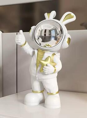 新款直销太空人宇航员书桌高级感小摆件客厅酒柜儿童房卧室柜子软