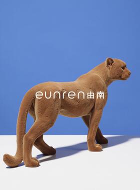 极简风简约创意豹子摆件家居客厅玄关展示摆设办公室前台软装饰品