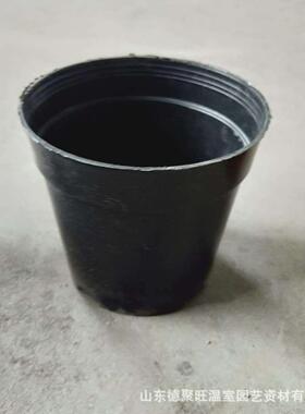 直边花盆 塑料花盆 圆黑盆 圆红盆 多规格 基地育苗种植盆 网底