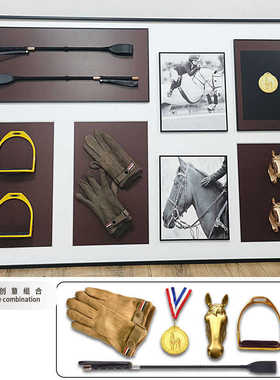 马术装饰画立体装置画玄关走廊酒店工程爱马风挂画创意艺术壁画
