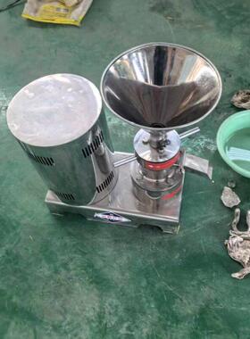 立式不锈钢胶体磨花生酱芝麻酱研磨机辣椒酱韭菜花磨泥机家用