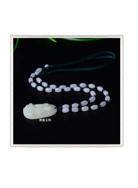 和田玉八大守护神吊坠 和田青白玉守护神挂件 可适合电商直播使用