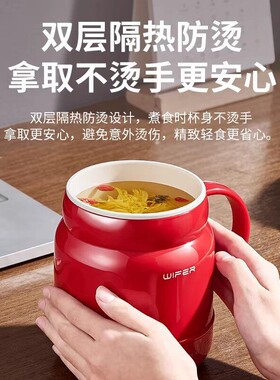 迷你快煮锅学生宿舍煮面煮饭锅一人食小锅多功能火锅泡面锅小电锅