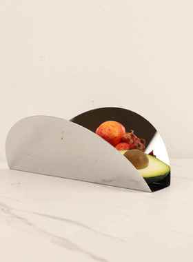 北欧创意金属卷边托盘家居餐桌样板房间桌面客厅酒柜工艺品摆件