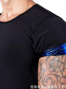 Men's Short Sleeve Sauna T-shirts Tummy Flattering Outfits