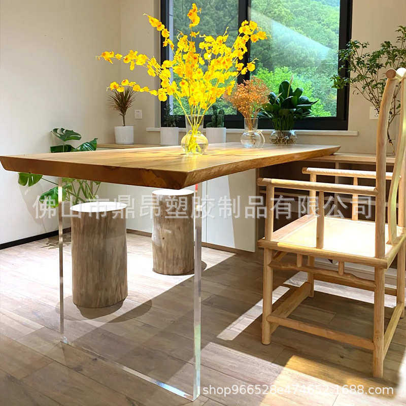 亚克力透明桌脚T型茶几桌腿一字型悬浮桌腿有机玻璃岩石板桌脚,淘宝优惠券,粉丝福利购,淘宝优惠卷