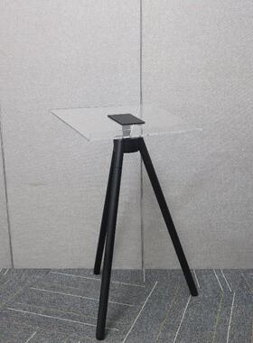 欧式轻奢杂志画册展示架金属亚克力落地三角书籍展示托架书房摆件