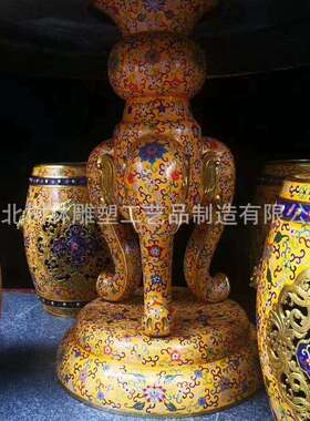 纯铜桌椅铸铜圈椅太师椅家用金属摆件