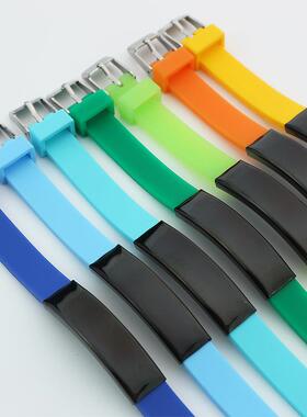 多色柔软硅胶腕带时尚简约情侣首饰手链可刻字不锈钢手环厂家现货