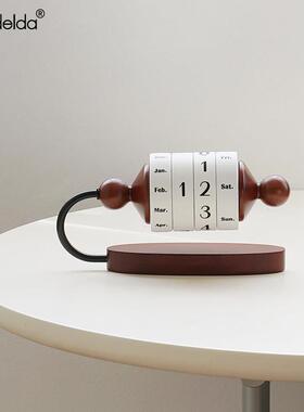 Mandelda轻奢覆古桌面转轮日历摆件家居客厅酒柜装饰高档大气饰品