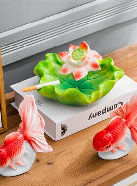 装饰品桌面客厅茶几鸿运当头办公室书小摆件鱼缸造景迷你家居装饰