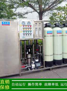 1t/h净化水水处理设备生产厂家小型工业RO纯水反渗透全自动