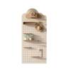 Solid wood hole board custom wall shelf shape wall desktop entrance entrance no punching wall hanging desk hanging board