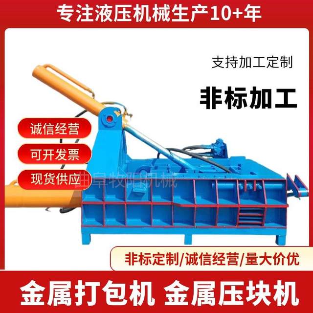 Y81-160 scrap aluminum hydraulic briquetting machine metal hydraulic briquetting machine horizontal wood shaving hydraulic briquetting machine price